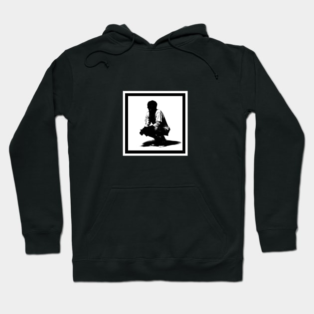 Crouching Tee Hoodie by Nick de la Hoyde